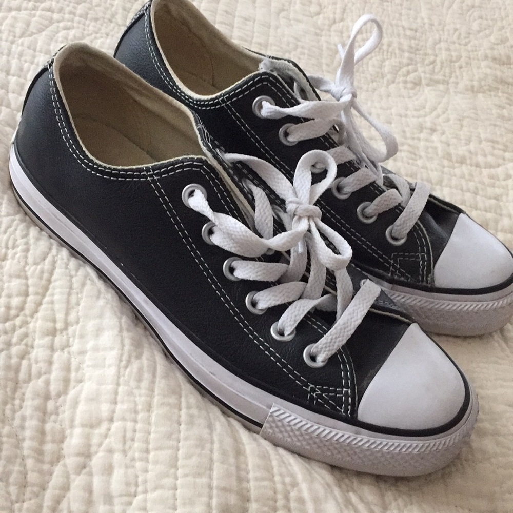 Leather converse all star sneakers